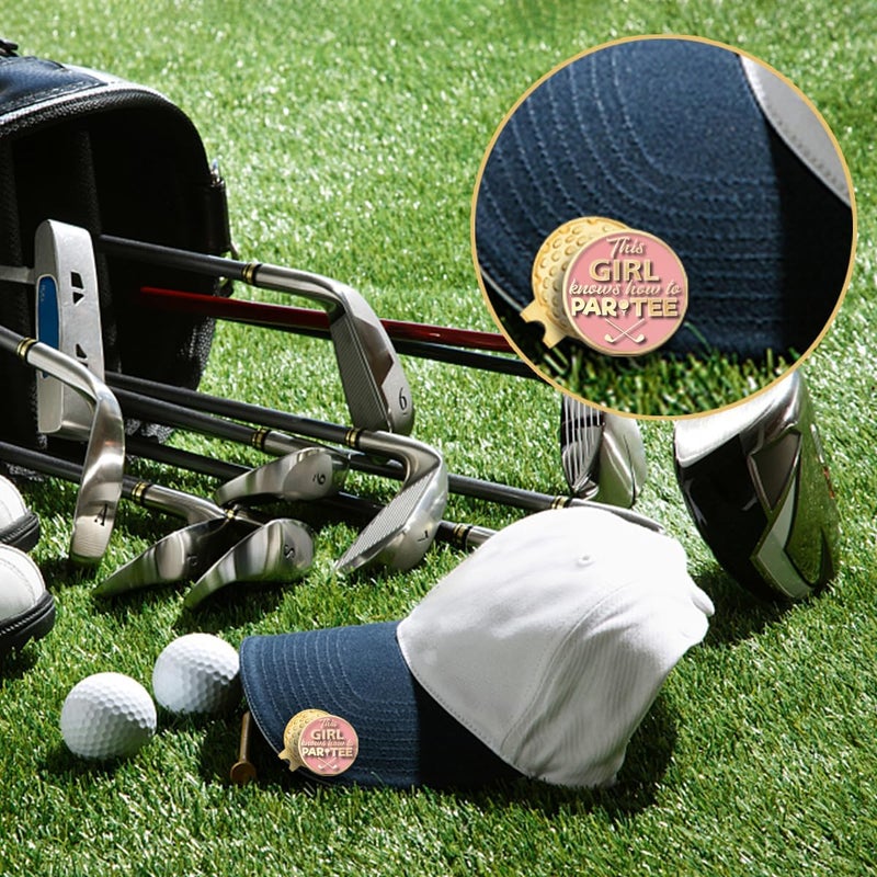 GEYGIE Pink Golfer Ball Marker with Magnetic Hat Clip, Funny Golf Accessories Gifts for Men Women, Novelty Birthday Gifts for Men Women Golfer Fan - Image 5